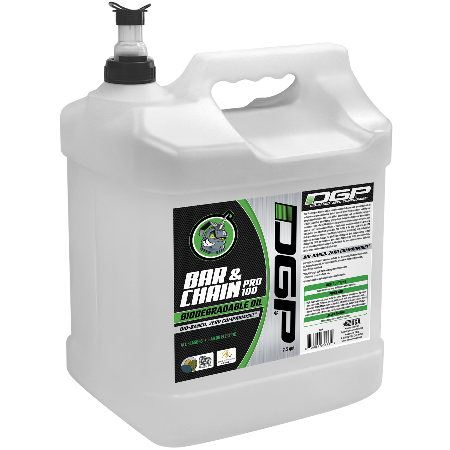 DGP Pro100 Bar & Chain Oil, 2.5 Gallon | Case of 2