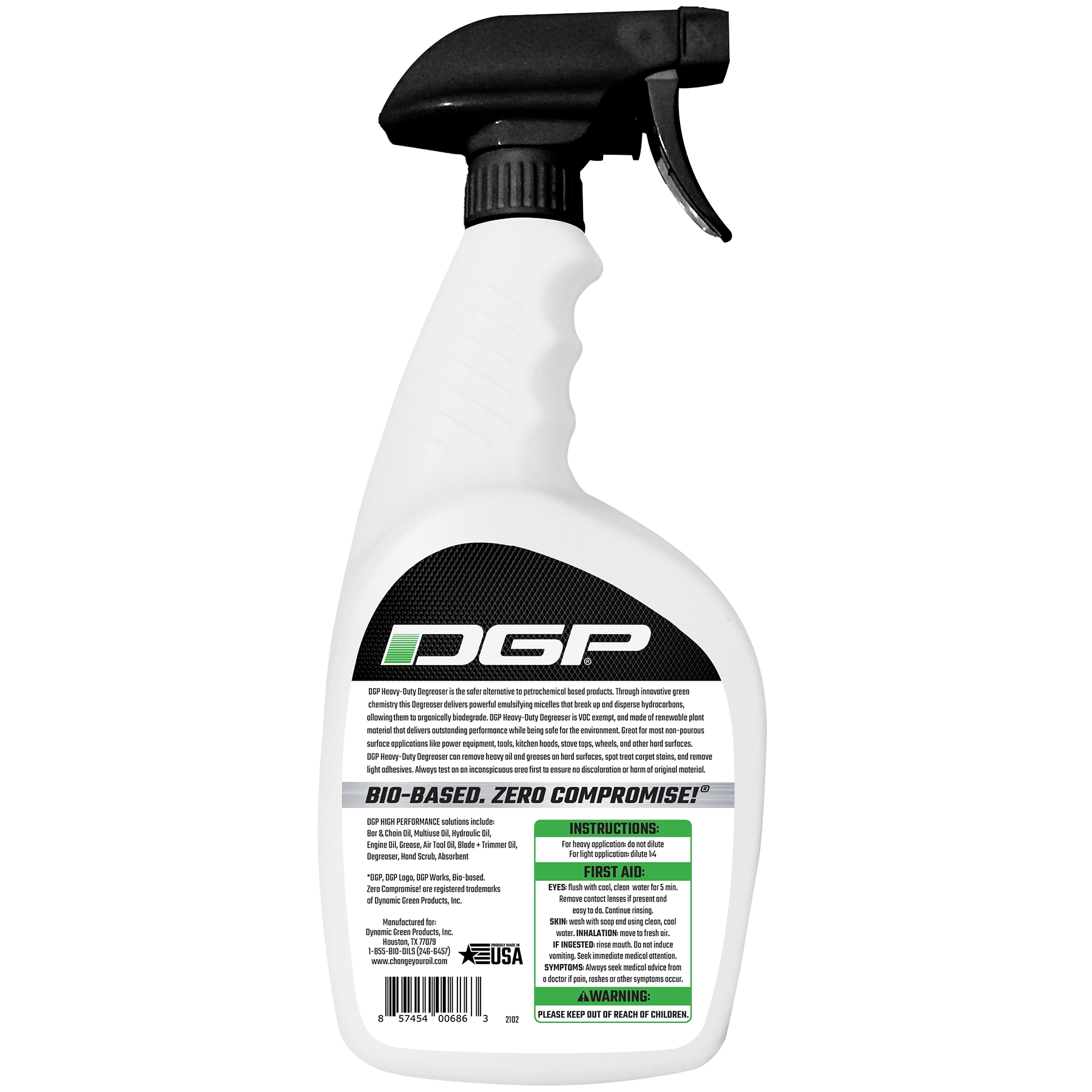 DGP Heavy Duty Bio-based Cleaner/Degreaser, 32oz | Case of 8
