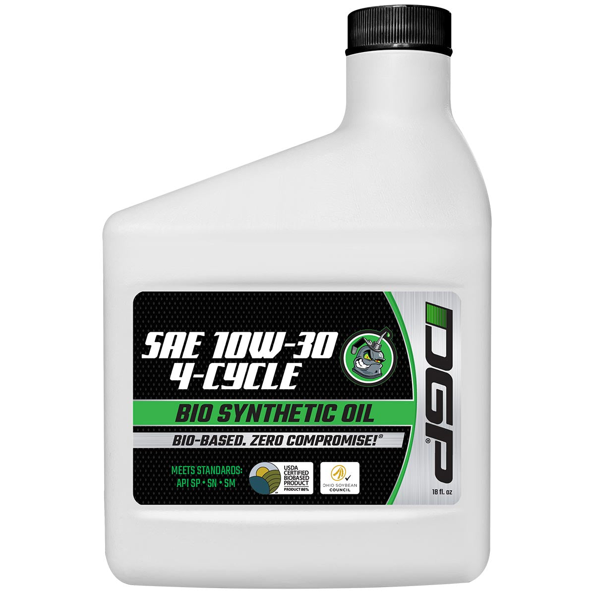DGP 10W-30 bio-synthetic 4-cycle engine oil 18oz bottle