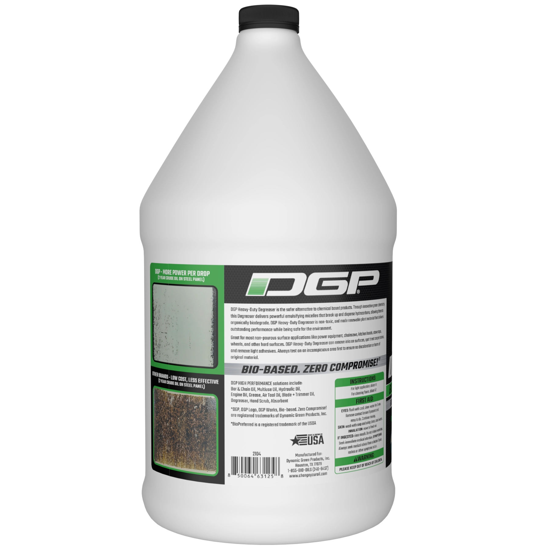 DGP Heavy Duty Bio-based Cleaner/Degreaser, 1 gal | Case of 4