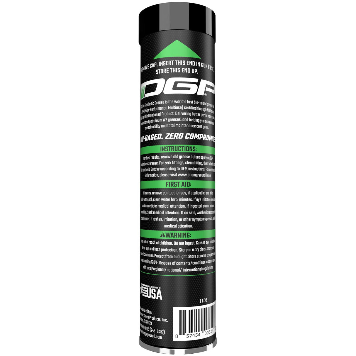 DGP Biosynthetic Lithium Complex #2 Grease, 14oz (Case of 30)