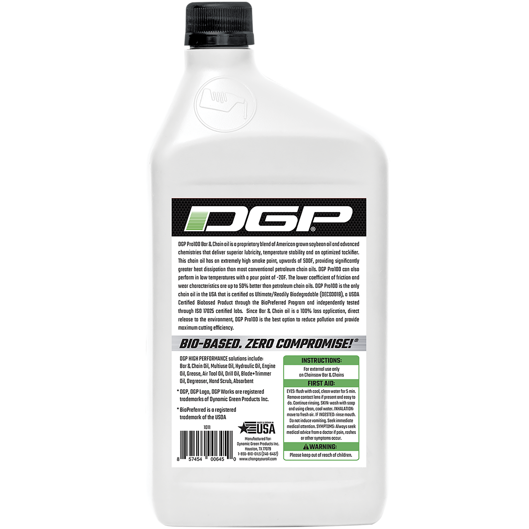 DGP Pro100 Bar & Chain Oil, 32oz | Case of 12