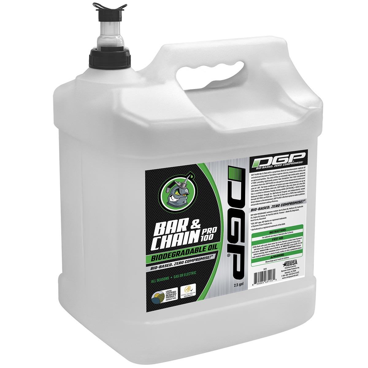 DGP Pro100 Bar & Chain Oil, 2.5 Gallon (Case of 2)
