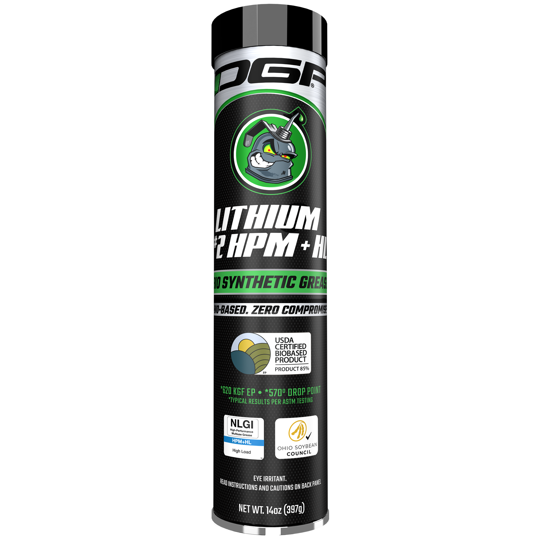 DGP bio-based synthetic lithium complex #2 grease 14oz tube