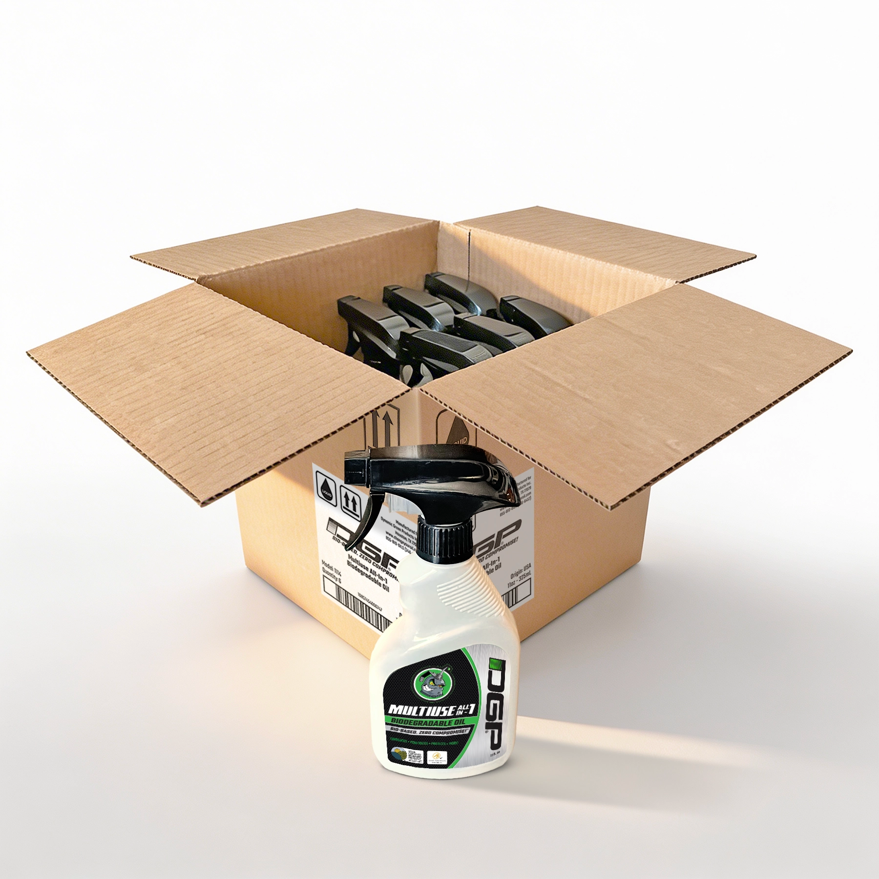 Case of DGP Multi-Use Bio Oil bio-based multi-purpose lubricant
